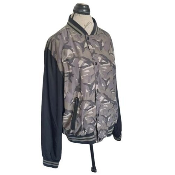 Express Bomber Mens Camouflage Jacket - Picture 2 of 11